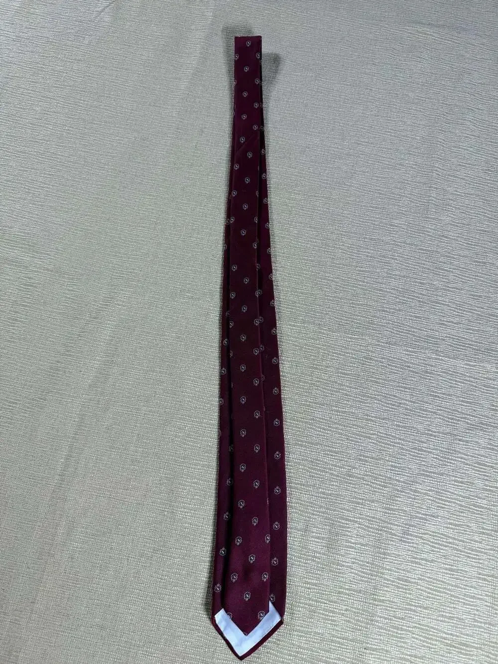 Men’s Necktie Lot of 5 Geometric Stripe Medallion Brown Red Gold Dress Ties